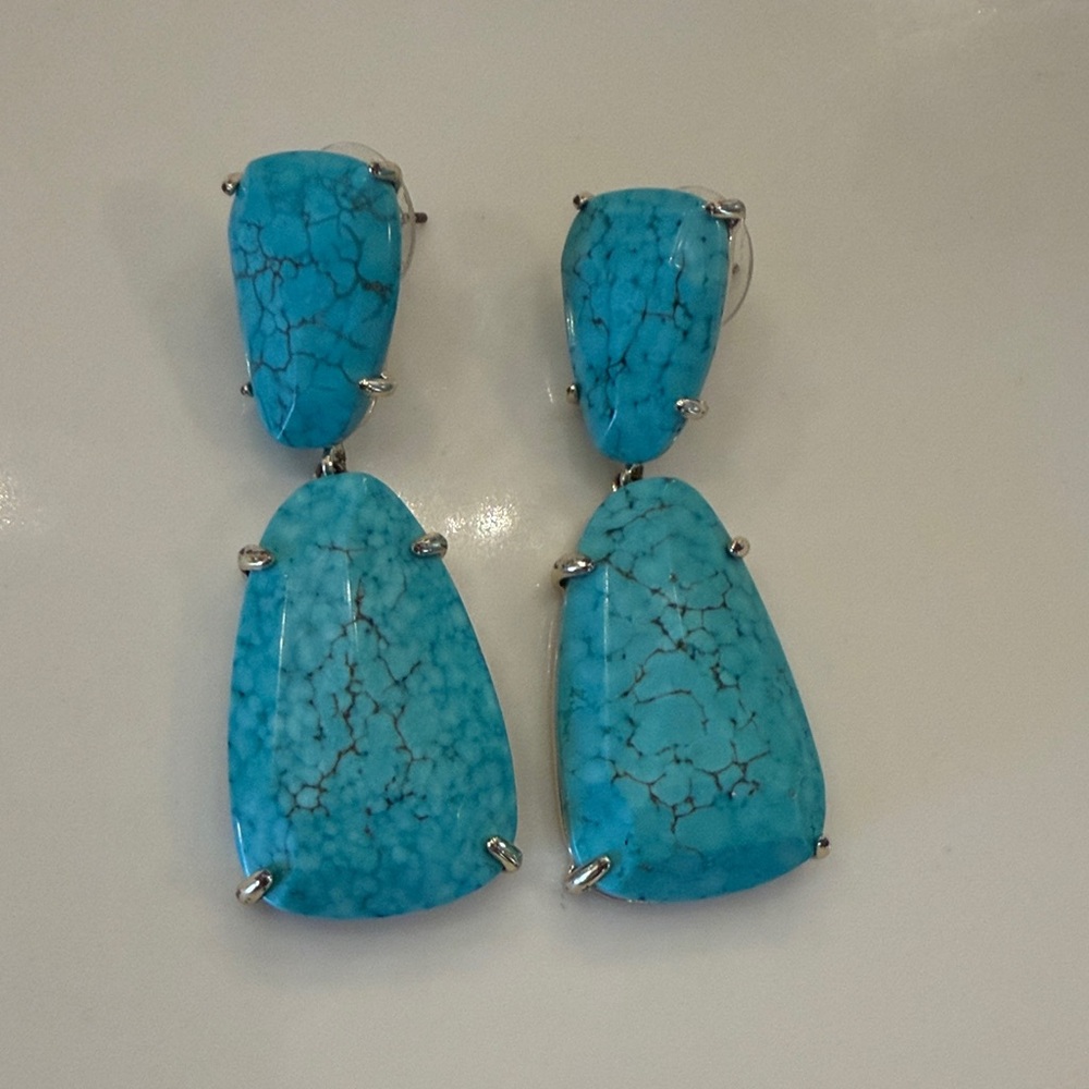 Kendra Scott Turquoise  Statement Earrings